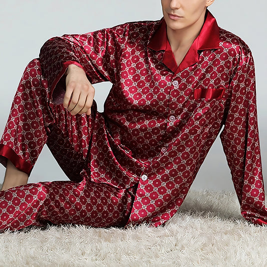 James Satin Silk Pajama Set