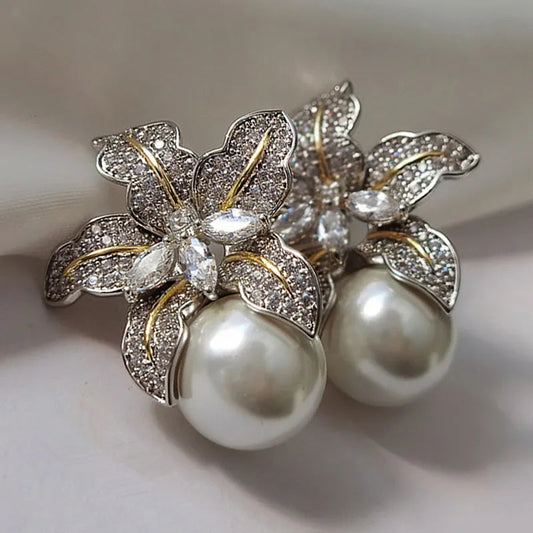 The Blossom: Imitation Pearl Earrings Revival Rhythms